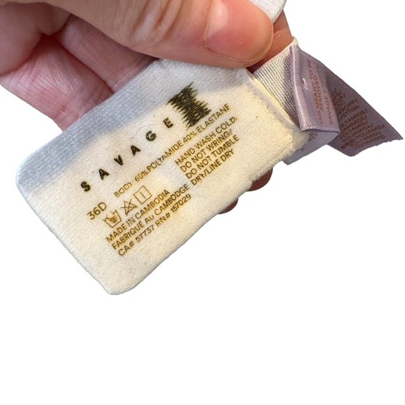 Savage X Fenty Womens Bra Wired Lightly Padded Adjustable Straps Off White 36D - Picture 5 of 8